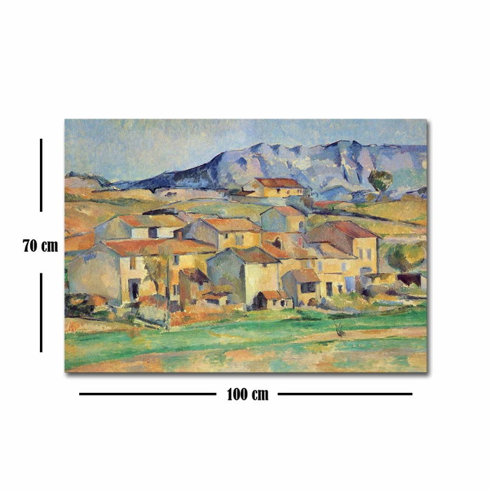Wallity Hamlet at Payennet de Paul Cézanne en lienzo de ante, 70 x 100 cm